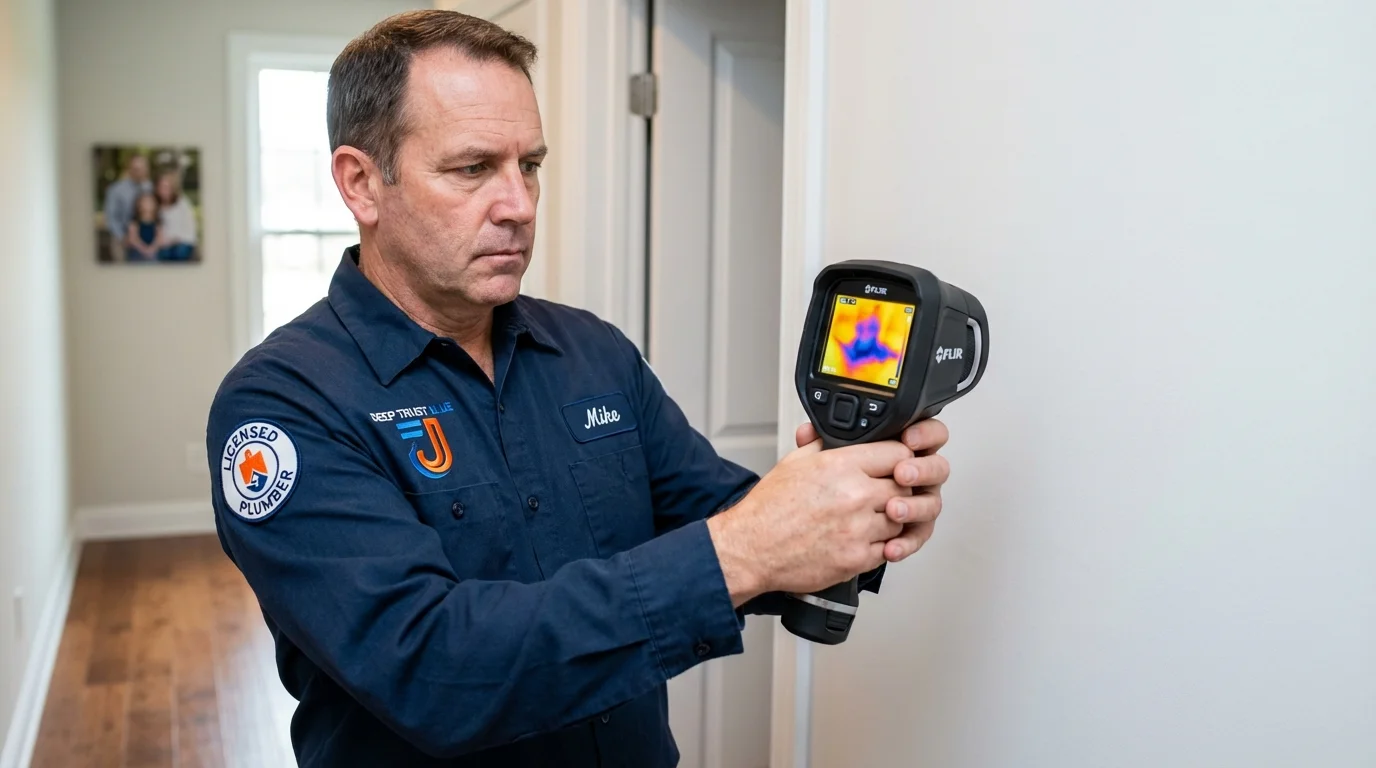 Thermal imaging leak detection by Johns Plumbing LLC in Taylorsville